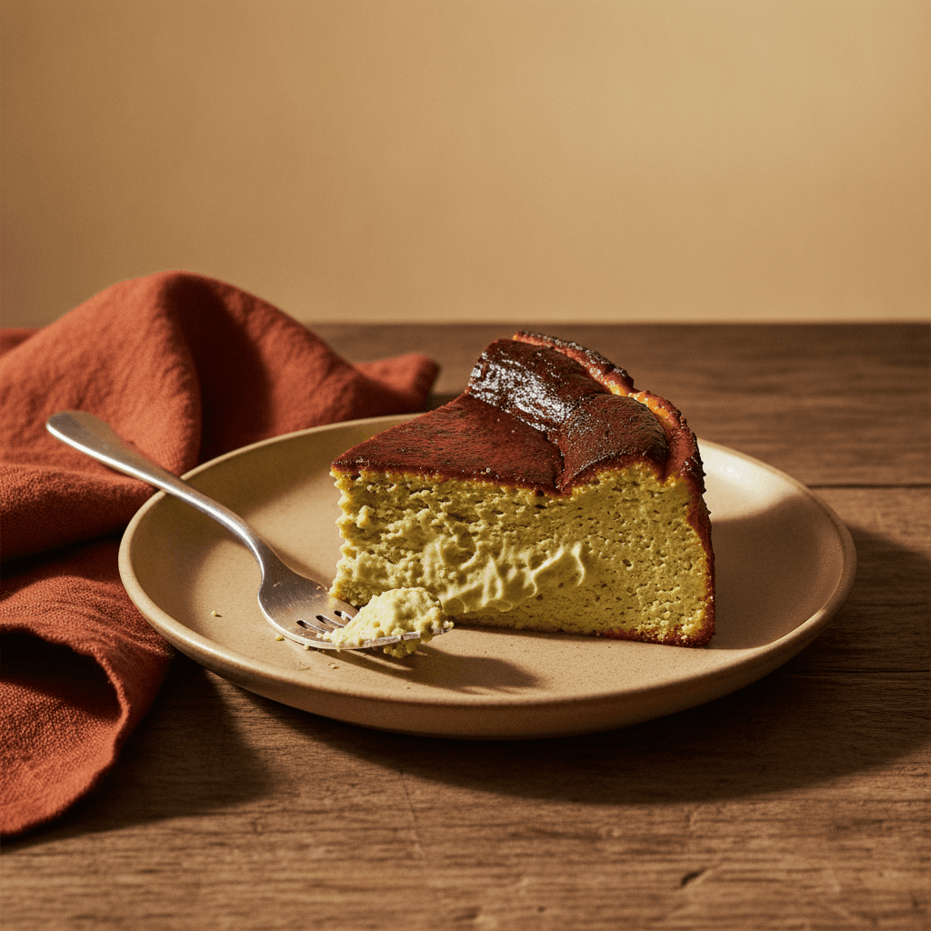 Matcha Basque Cheesecake